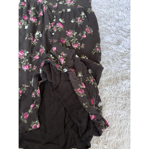 Abercrombie Kids Girls Sz. 13/14 Slate Gray Floral Lined Sundress. So Pretty - Picture 3 of 10